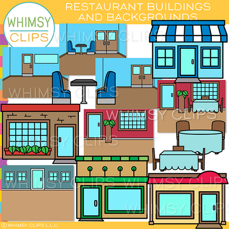 Buildings And Backgrounds Restaurant Clip Art
