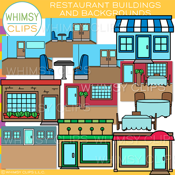Buildings And Backgrounds Restaurant Clip Art