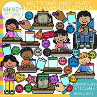 Buttons And Jars Clip Art