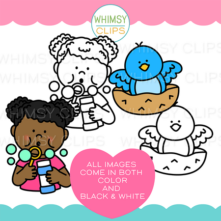 The Really Big BL Beginning Blends Word Family Clip Art