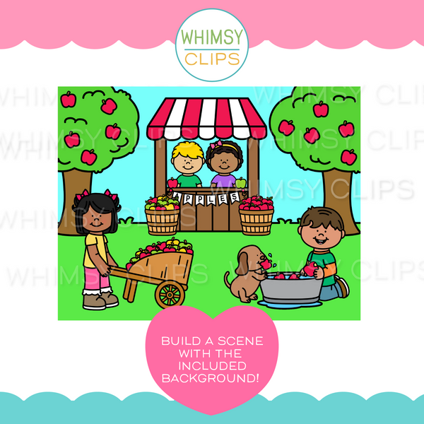 Autumn Apples Clip Art