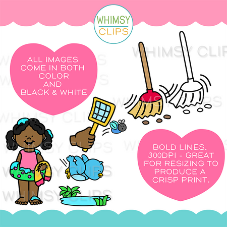 The Really Big SW Beginning Blends Word Family Clip Art