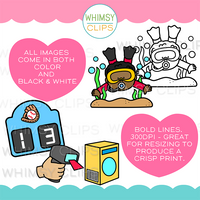 The Really Big SC Beginning Blends Word Family Clip Art