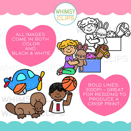 The Really Big PL Beginning Blends Word Family Clip Art