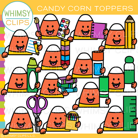 Candy Corn Topper Clip Art