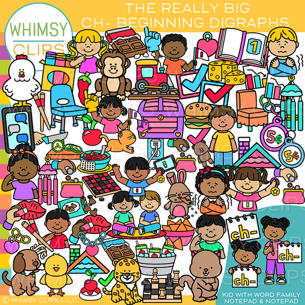CH Beginning Digraphs Clip Art
