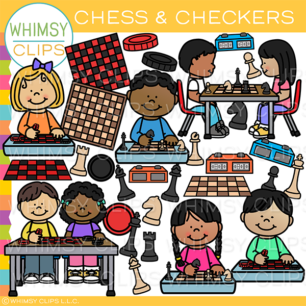 Chess Checkers Clip Art