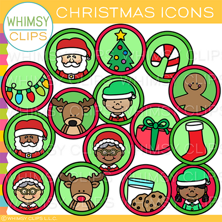 Christmas Icons Clip Art