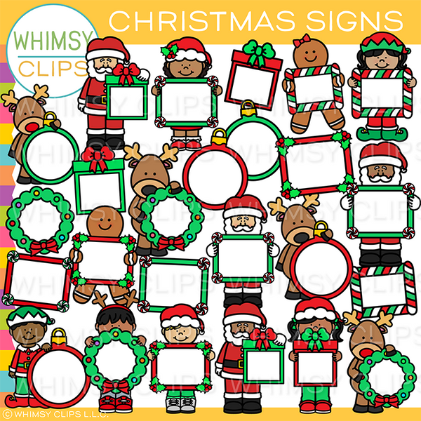 Christmas Signs Clip Art