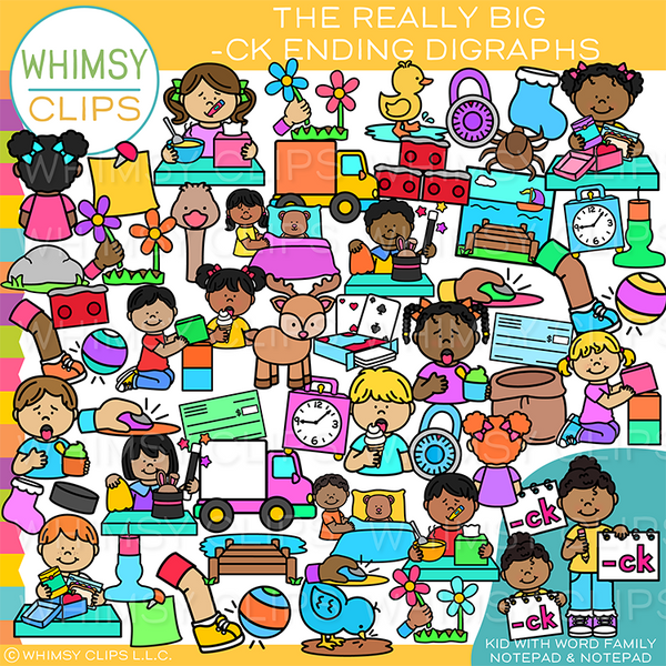 CK Ending Digraphs Clip Art