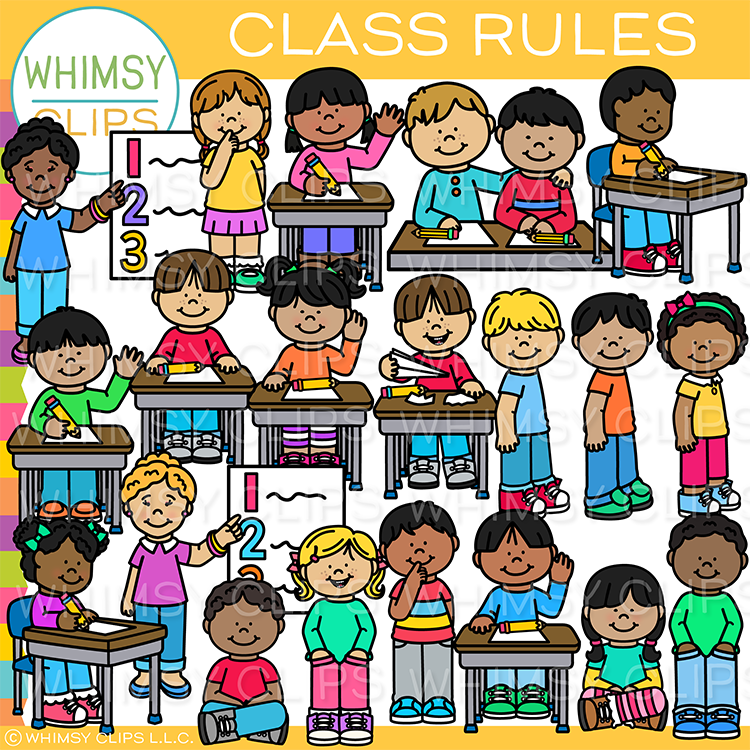 Classroom Rules Clip Art – Whimsy Clips for Free Printable Classroom Rules Clipart