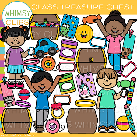 Classroom Treasure Chest Clip Art