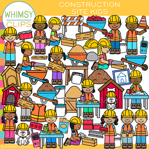 Kids Construction Clip Art