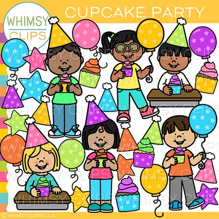 Cupcake Party Clip Art