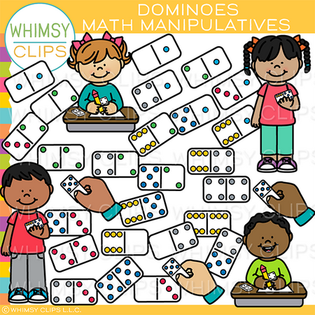 Dominoes Manipulatives Clip Art
