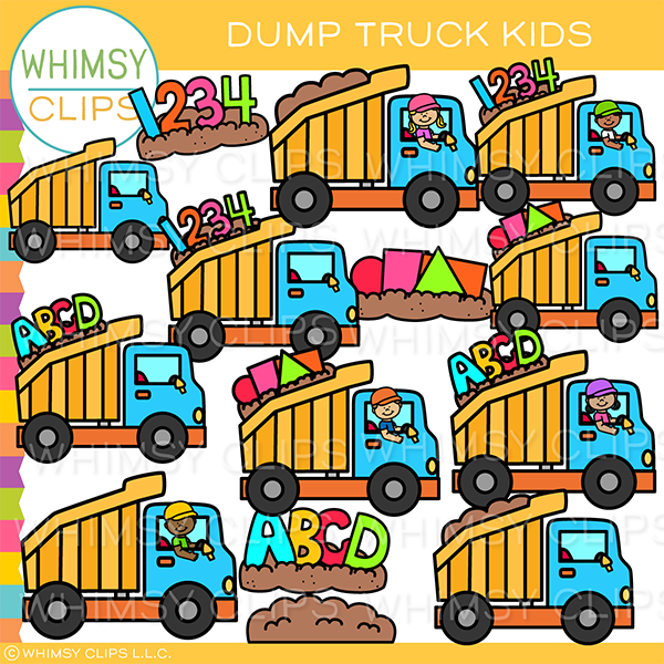 Dump Truck Kids Clip Art