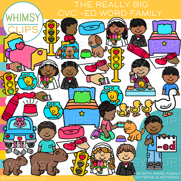 ED Short E CVC Clip Art