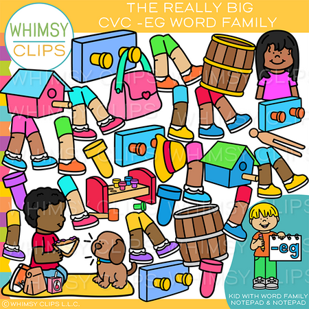 EG Short E CVC Clip Art