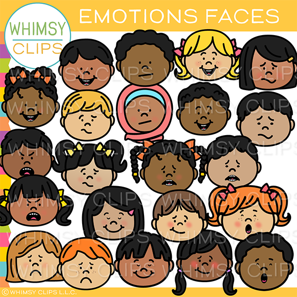 Emotions Faces Clip Art