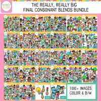Final Consonant Ending Blends Clip Art