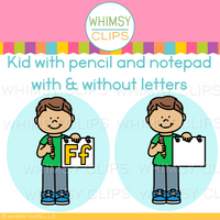 The Really Big Alphabet Letter F Clip Art Set