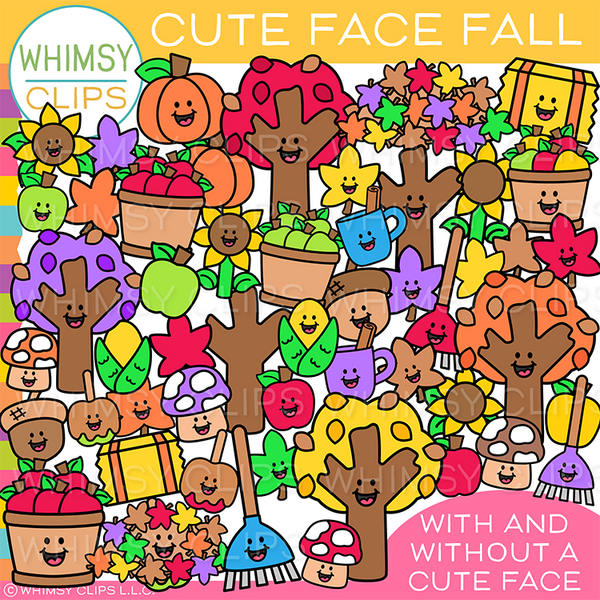 Whimsy Clips Loves Teachers Assorted  Fall Clip Art Bundle