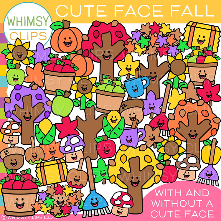 Whimsy Clips Loves Teachers Assorted Fall Clip Art Bundle