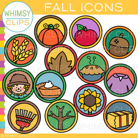 Fall Icons Clip Art