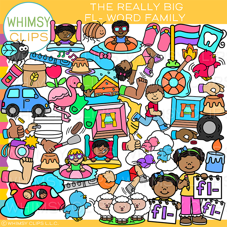 The Really Big FL Beginning Blends Word Family Clip Art, Images ...