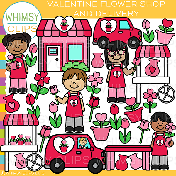 Flower Delivery Clip Art