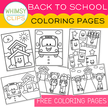 Free Back to School Coloring Pages