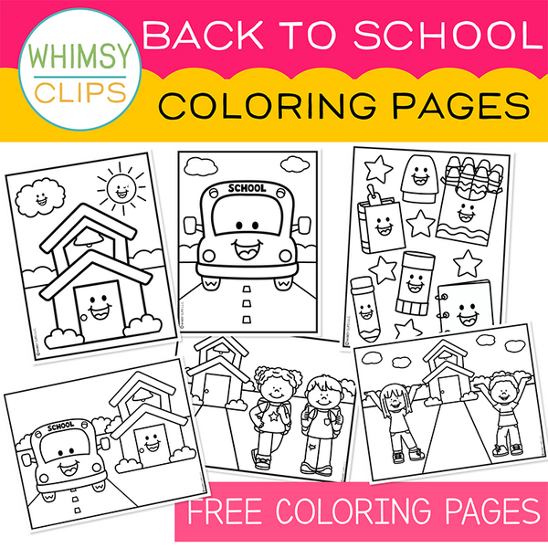 Free Back to School Coloring Pages