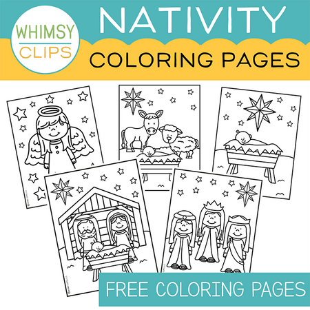 Free Nativity Coloring Pages