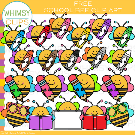 Free School Bee Clip Art