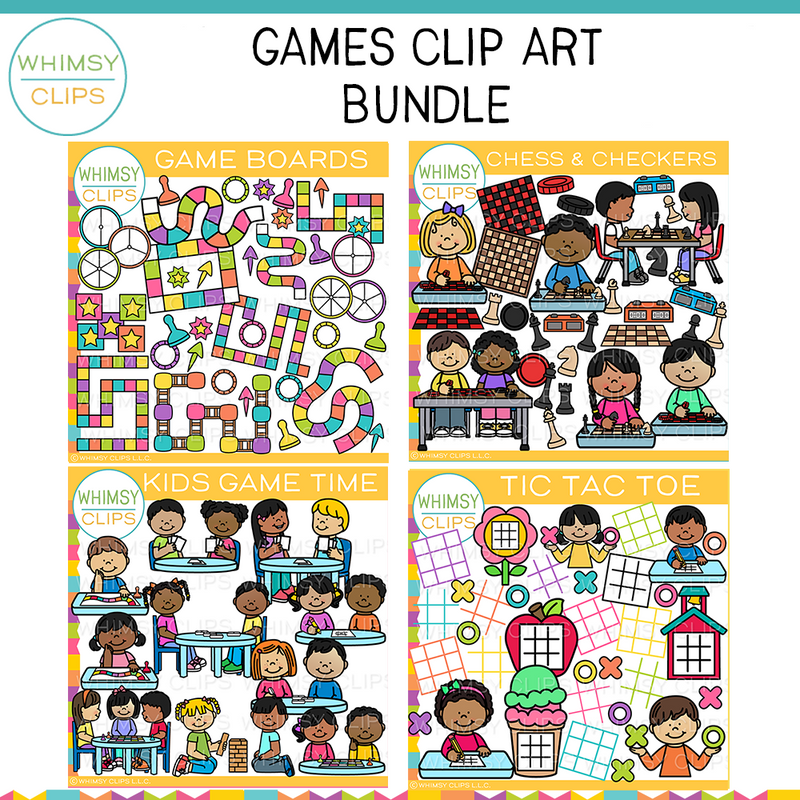 Games Clip Art Bundle – Whimsy Clips