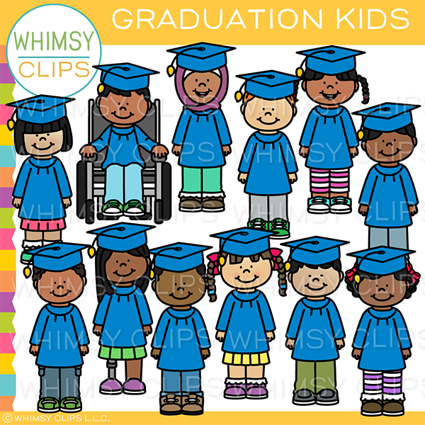 Graduation Kids Clip Art