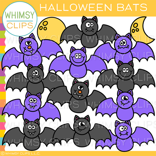 Halloween Bats Clip Art