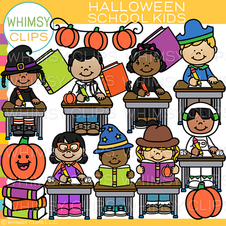 Halloween School Clip Art