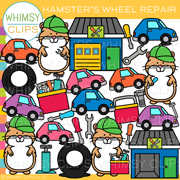 Hamster Wheel Repair Clip Art