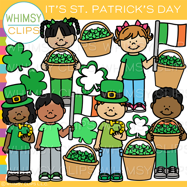 It's Saint Patrick's Day Kid Clip Art