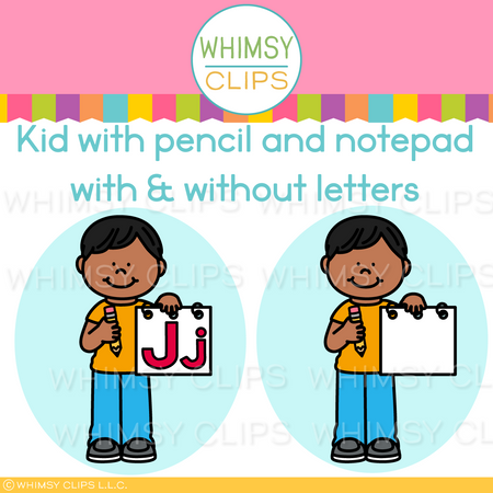 The Really Big Alphabet Letter J Clip Art Set