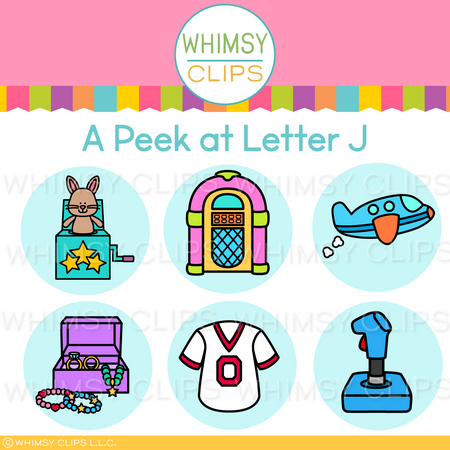 The Really Big Alphabet Letter J Clip Art Set