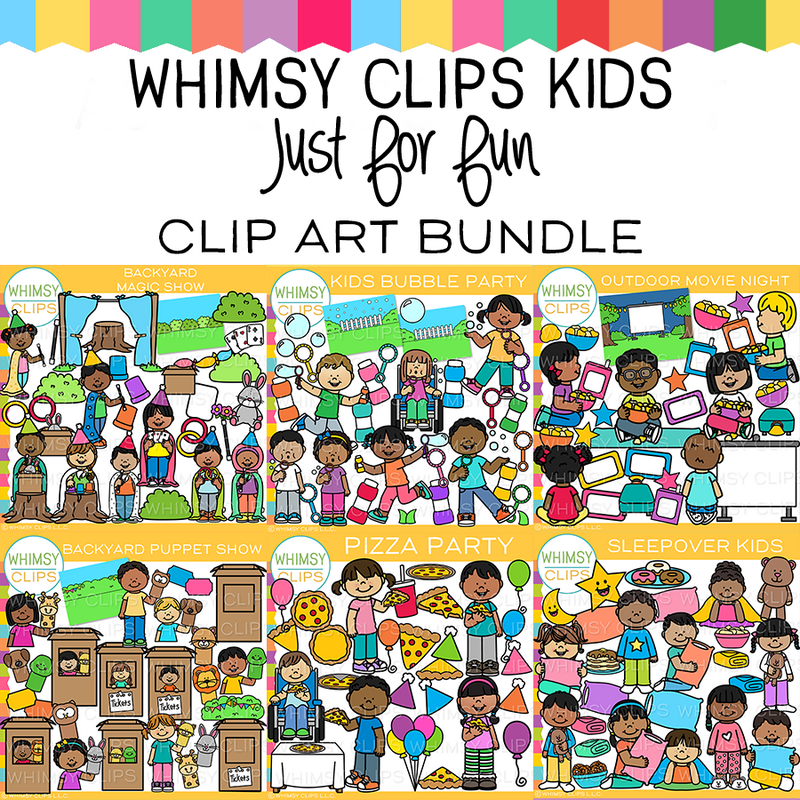 Just For Fun Graphics Just For Fun Kids Clip Art Bundle – Whimsy Clips