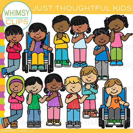 Just Thoughtful Kids Clip Art
