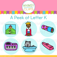 The Really Big Alphabet Letter K Clip Art Set