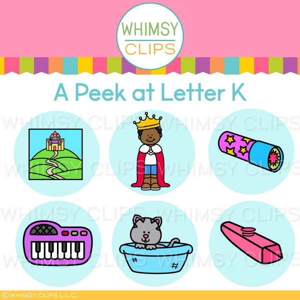 The Really Big Alphabet Letter K Clip Art Set