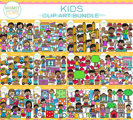 Kids Variety Clip Art Bundle