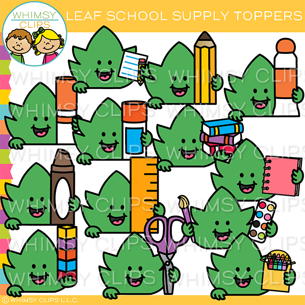Leaf Toppers Clip Art