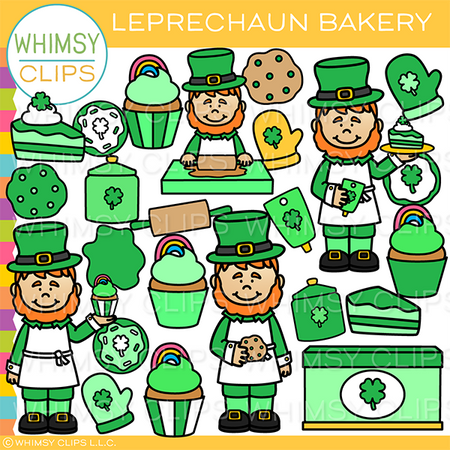 Leprechaun Bakery Clip Art