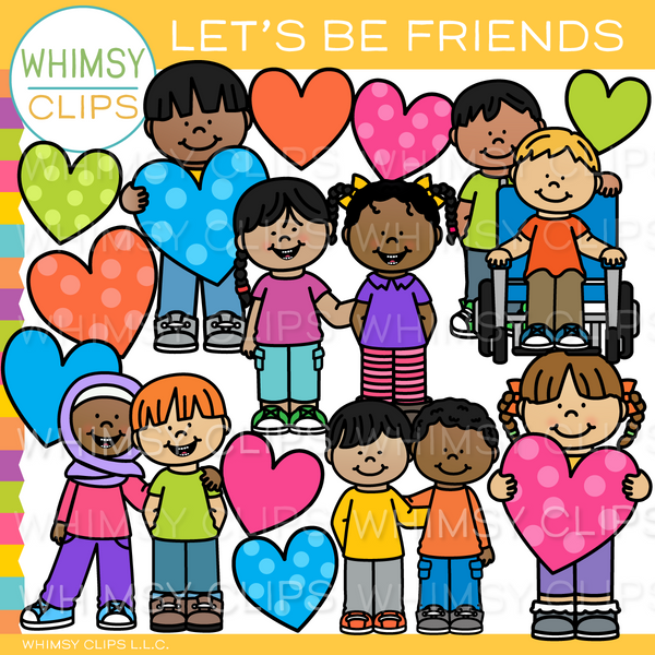 Let's Be Friends Clip Art